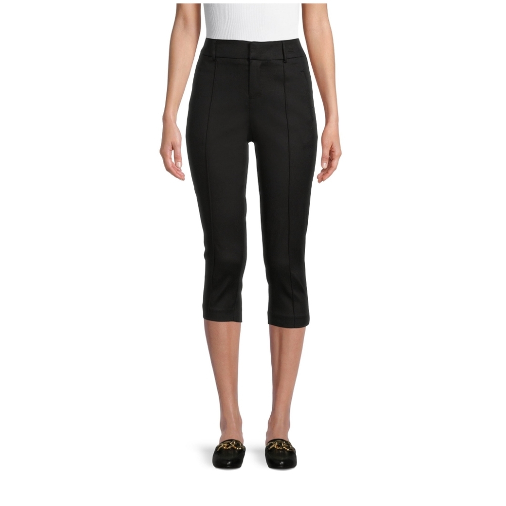 Time and Tru Women's Size 8 Capri Pants Black Soot NWT